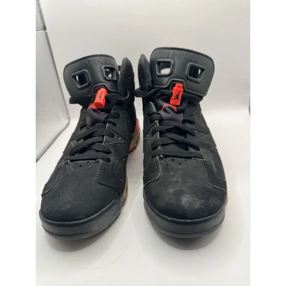 Size 6.5Y/womens 8 - Jordan 6 Retro Infrared Black (2014) (GS) *LIGHTLY WORN*